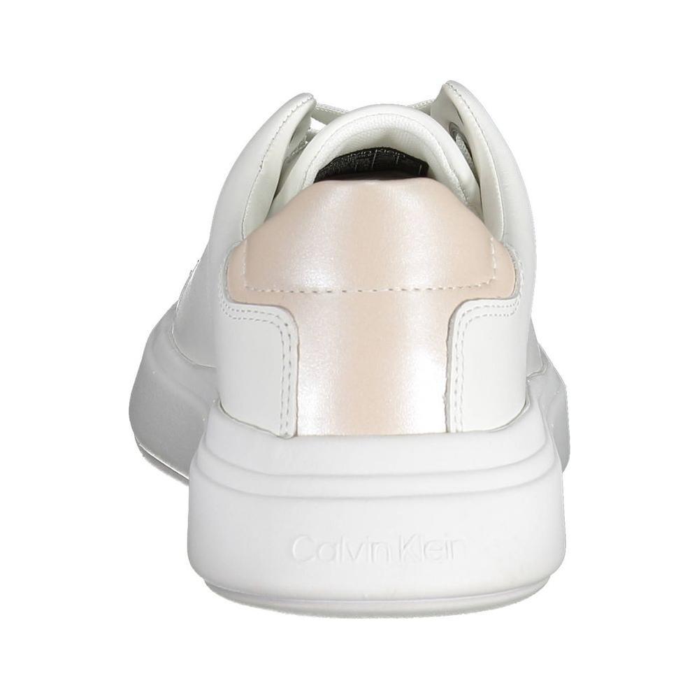 Calvin Klein White Leather Women Sneaker CA-37315-EU38/US8