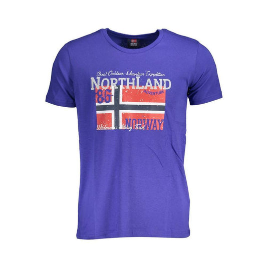 Norway 1963 Blue Cotton Men T-Shirt NO-37418-L