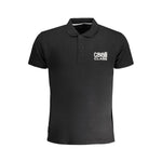 Cavalli Class Black Cotton Polo Shirt CA-30280-L