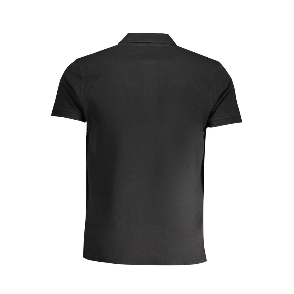 Cavalli Class Black Cotton Polo Shirt CA-30280-L