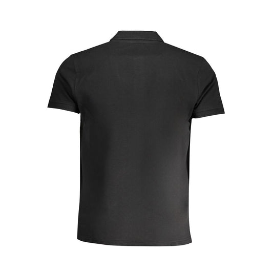 Cavalli Class Black Cotton Polo Shirt CA-30280-L