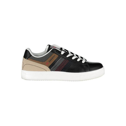Carrera Black ECO Leather Men Sneaker 1728,67403481248,Black,Carrera,EU41/US8,EU43/US10,Men,Men - Shoes,New with tags,Shoes,Sneakers - Men - Shoes CA-21916-EU43/US10