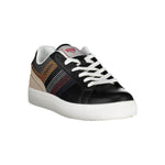 Carrera Black ECO Leather Men Sneaker 1728,67403481248,Black,Carrera,EU41/US8,EU43/US10,Men,Men - Shoes,New with tags,Shoes,Sneakers - Men - Shoes CA-21916-EU43/US10