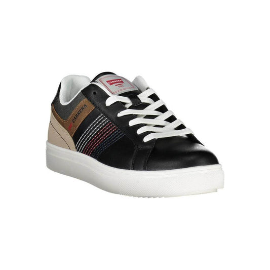 Carrera Black ECO Leather Men Sneaker 1728,67403481248,Black,Carrera,EU41/US8,EU43/US10,Men,Men - Shoes,New with tags,Shoes,Sneakers - Men - Shoes CA-21916-EU43/US10