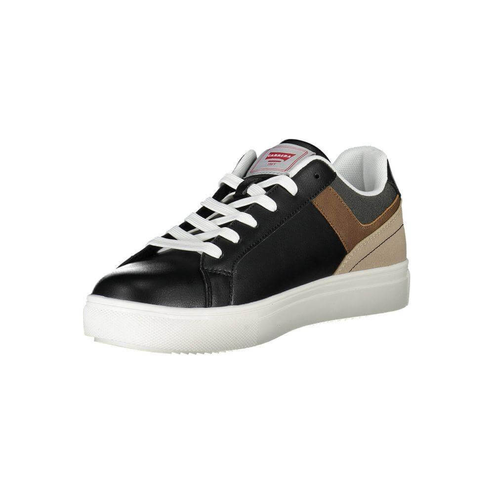 Carrera Black ECO Leather Men Sneaker 1728,67403481248,Black,Carrera,EU41/US8,EU43/US10,Men,Men - Shoes,New with tags,Shoes,Sneakers - Men - Shoes CA-21916-EU43/US10