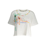 Desigual White Cotton Women Top DE-19493-XL