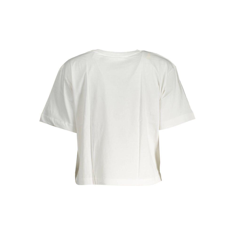 Desigual White Cotton Women Top DE-19493-XL