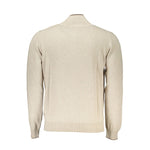 Harmont & Blaine Beige Half-Zip Sweater with Embroidery Detail HA-23567-XXL
