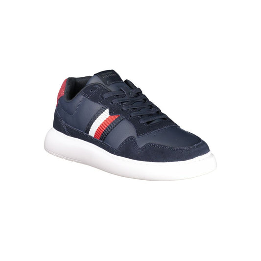 Tommy Hilfiger Blue Leather Men Sneaker TO-36047-EU40/US7