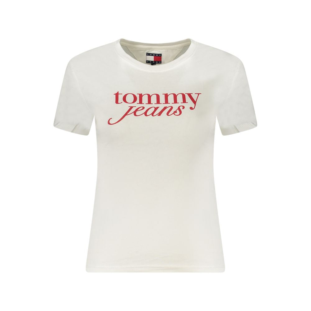 Tommy Hilfiger White Cotton Tops & T-Shirt TO-36242-S