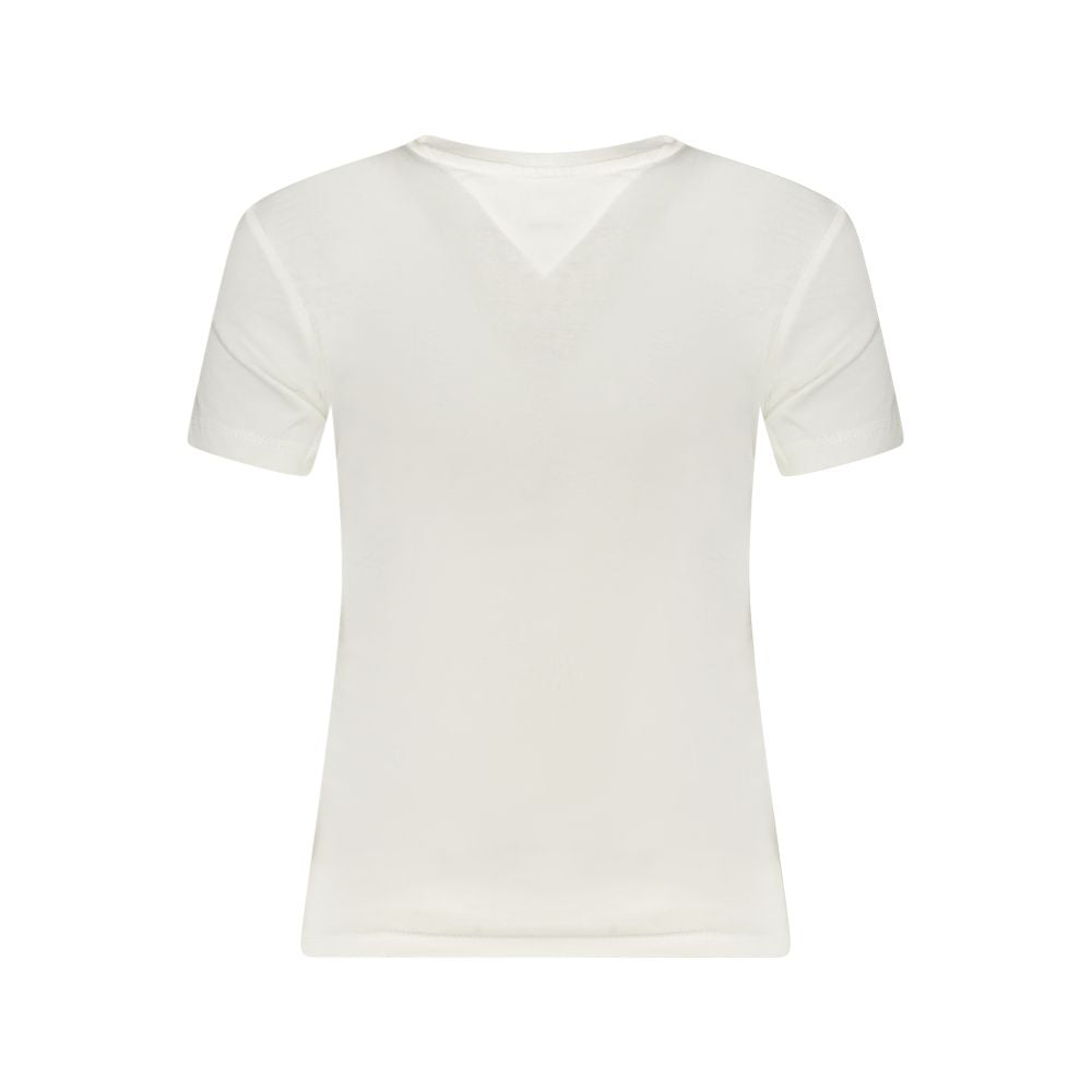 Tommy Hilfiger White Cotton Tops & T-Shirt TO-36242-S