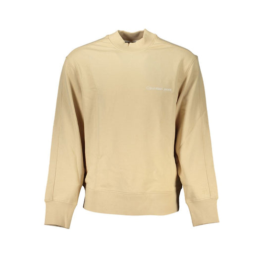 Calvin Klein Beige Crew Neck Logo Sweatshirt CA-27227-S