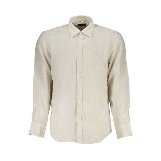 North Sails Beige Linen Shirt NO-29892-L