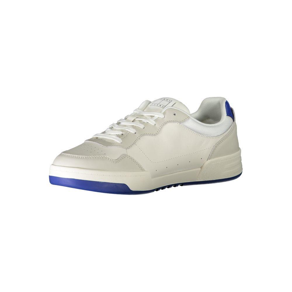Tommy Hilfiger White Leather Men Sneaker TO-31950-EU40/US7