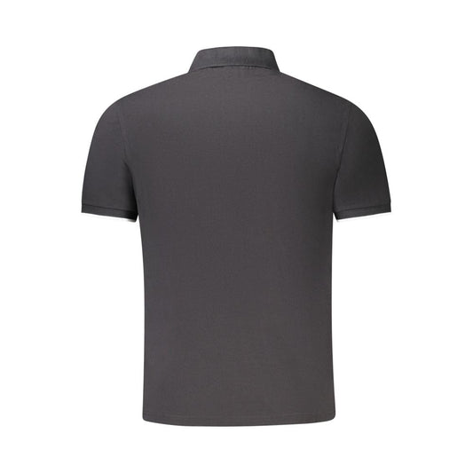North Sails Black Cotton Men Polo Shirt NO-34381-S
