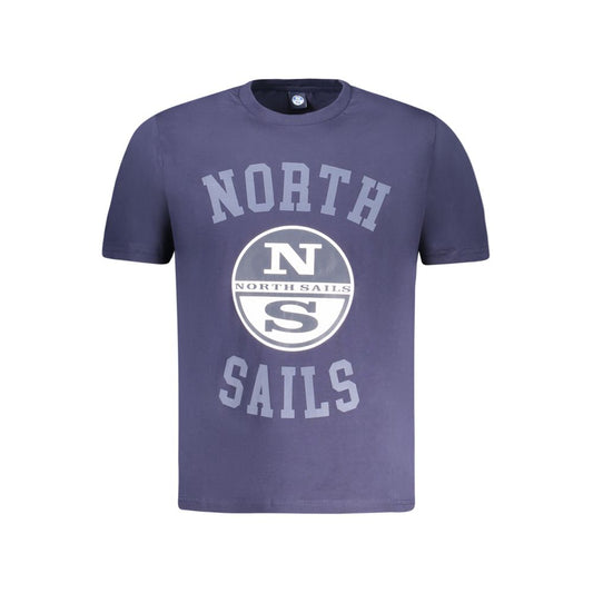North Sails Blue Cotton Men T-Shirt NO-35025-S