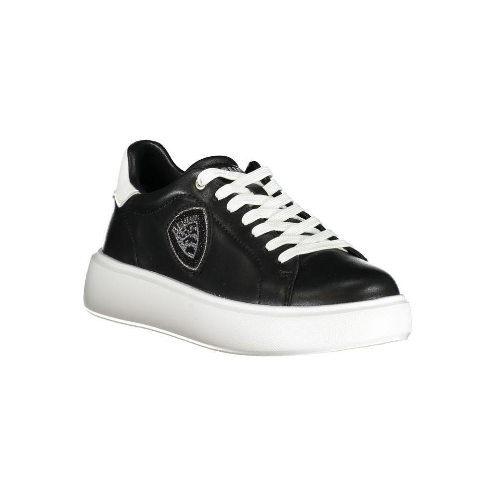 Blauer Black Leather Women Sneaker BL-35726-EU36/US6
