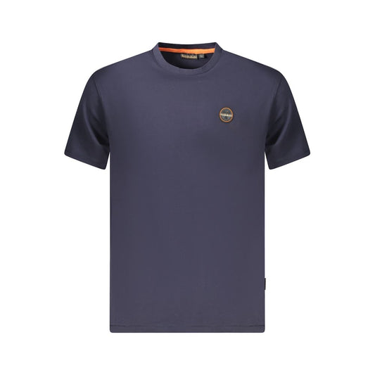 Napapijri Blue Organic Cotton Men T-Shirt NA-35892-S