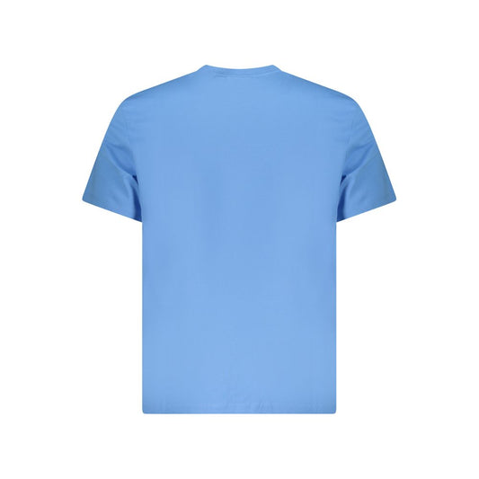 Calvin Klein Light Blue Cotton Men T-Shirt CA-36274-XL