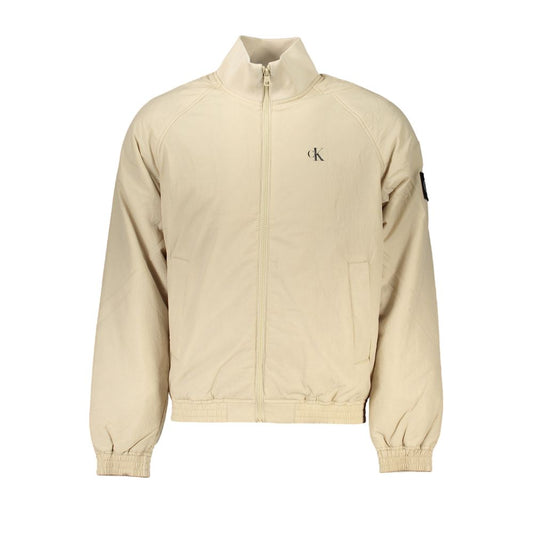 Calvin Klein Chic Beige Long Sleeve Designer Jacket CA-27216-XL