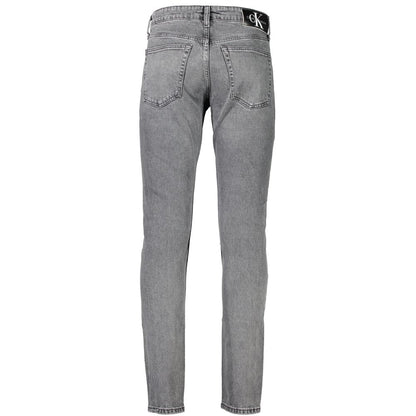 Calvin Klein Gray Cotton Men Jeans