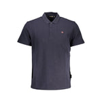 Napapijri Blue Cotton Men Polo Shirt NA-37470-S