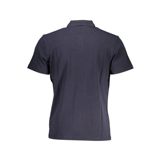 Napapijri Blue Cotton Men Polo Shirt NA-37470-S