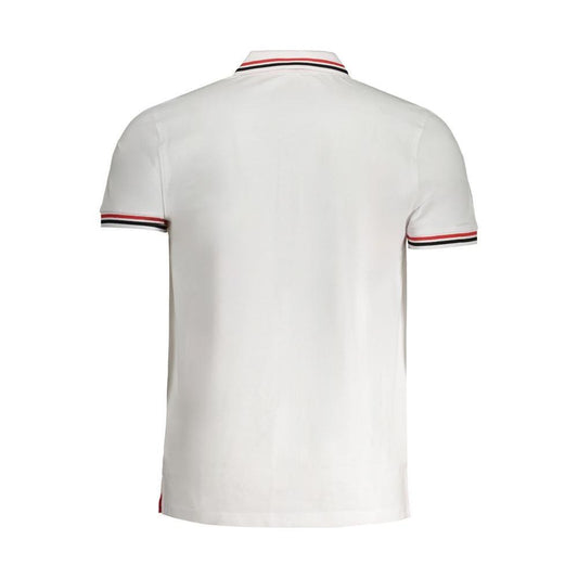 Cavalli Class White Cotton Polo Shirt CA-30282-M