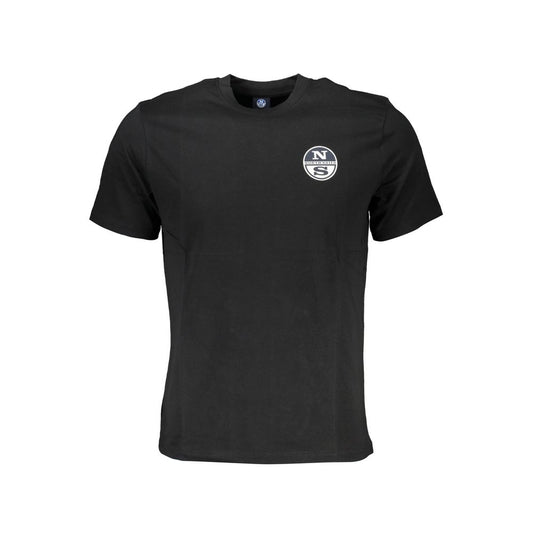 North Sails Black Cotton T-Shirt NO-27344-S