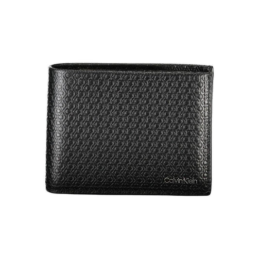 Calvin Klein Sleek Black Leather Bifold Wallet with RFID Block CA-27487