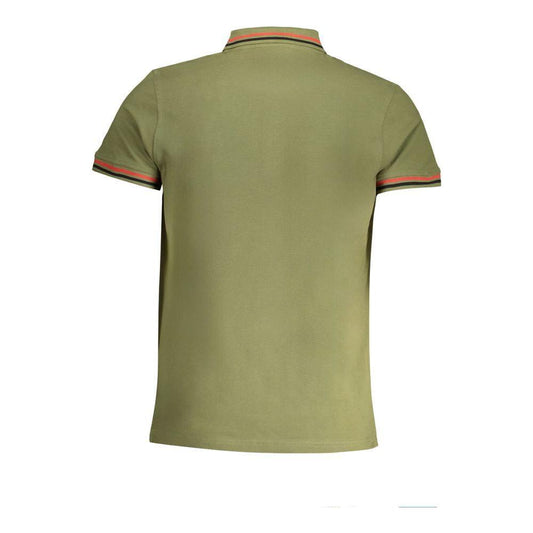 Cavalli Class Green Cotton Polo Shirt CA-30273-M