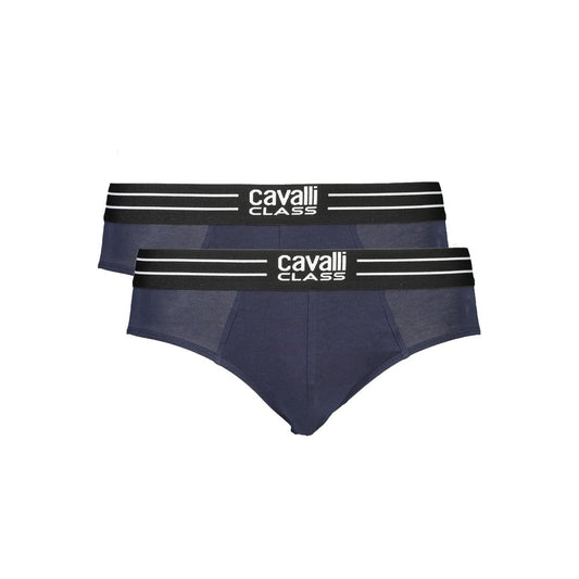 Cavalli Class Blue Cotton Men Underwear CA-32713-S