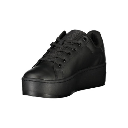 Tommy Hilfiger Black Polyester Sneaker