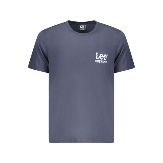 Lee Blue Cotton Men T-Shirt LE-35367-M