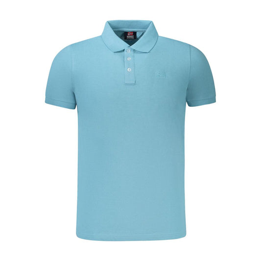 Norway 1963 Light Blue Cotton Men Polo Shirt NO-35515-S