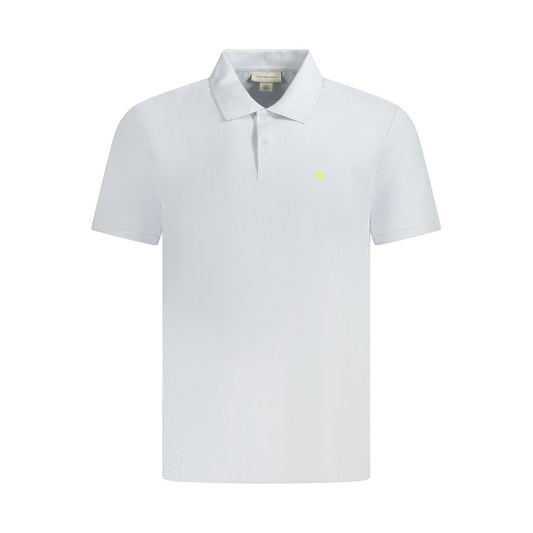 Calvin Klein Light Blue Cotton Men Polo Shirt CA-35635-M