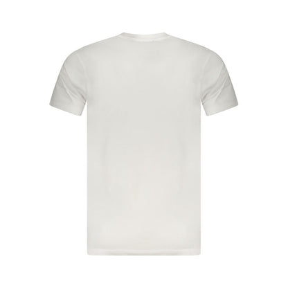 Cavalli Class White Cotton Men T-Shirt
