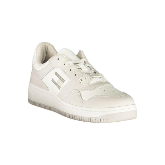 Tommy Hilfiger White Leather Men Sneaker