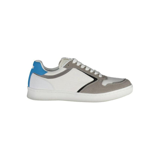 Gas White Polyester Men Sneaker