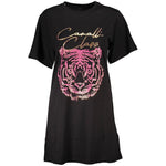 Cavalli Class Black Cotton Women Top CA-37140-M