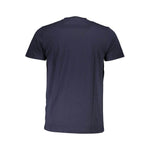 Cavalli Class Blue Cotton Men T-Shirt CA-37478-L