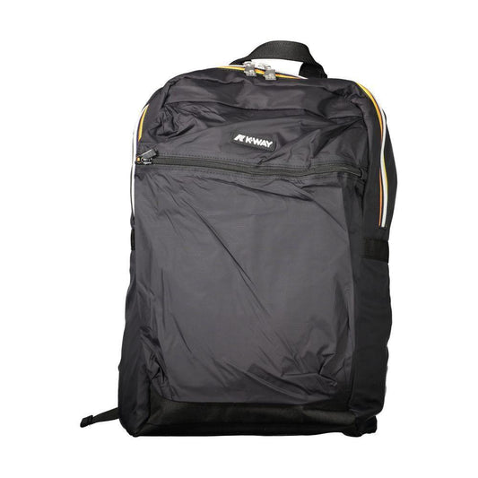 K-WAY Black Polyamide Men Backpack KW-33578