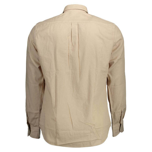 Harmont & Blaine Beige Cotton Men Shirt HA-37784-XL