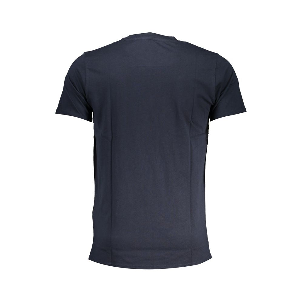 Cavalli Class Blue Cotton T-Shirt CA-28626-XL