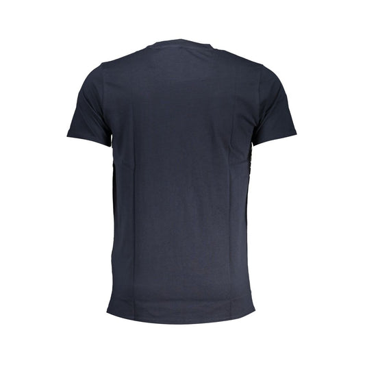 Cavalli Class Blue Cotton T-Shirt CA-28626-XL