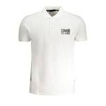 Cavalli Class White Cotton Polo Shirt CA-30278-L