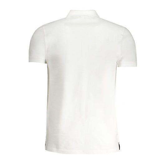 Cavalli Class White Cotton Polo Shirt CA-30278-L