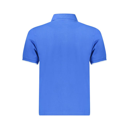 North Sails Blue Cotton Men Polo Shirt NO-34366-M