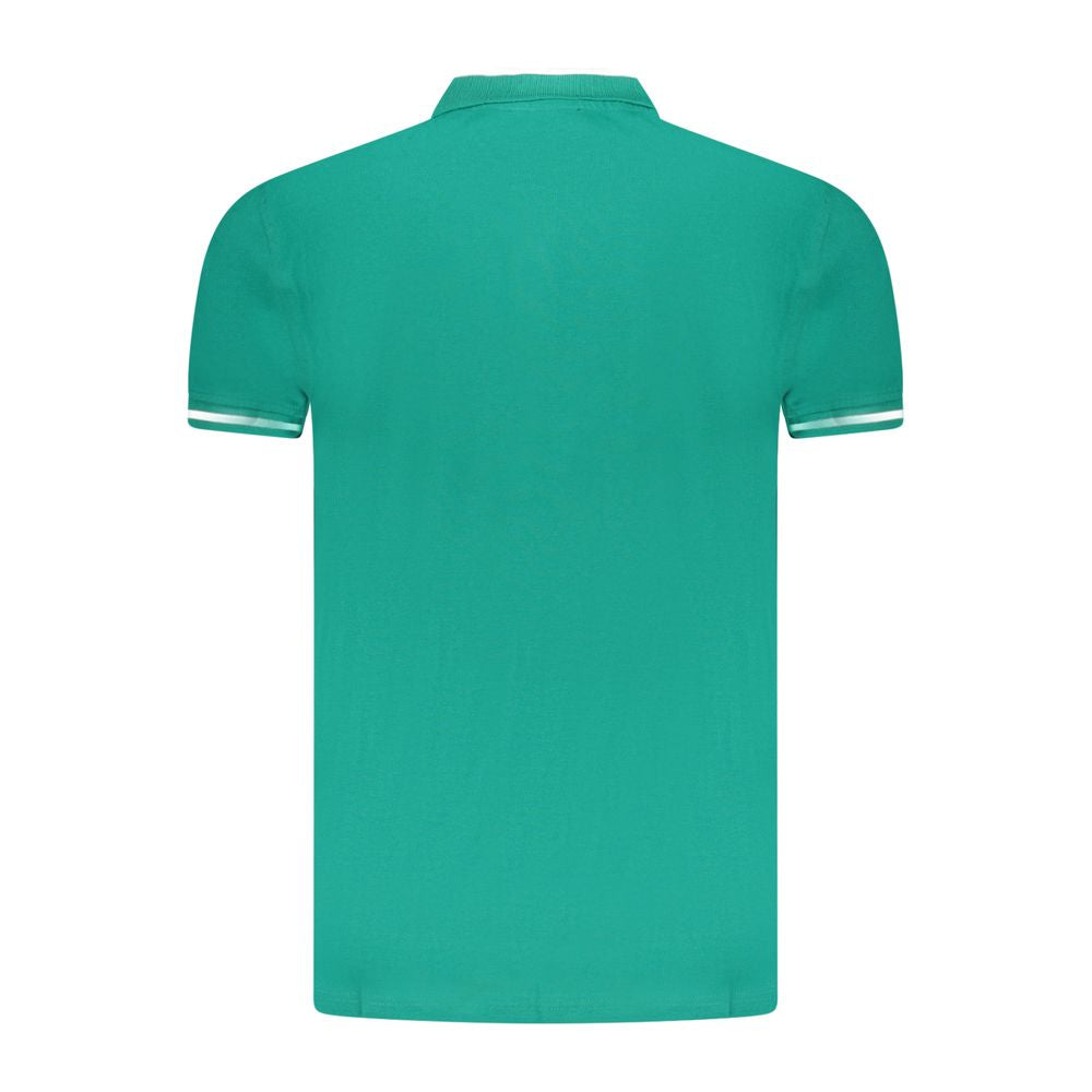 Cavalli Class Green Cotton Men Polo Shirt CA-36634-M