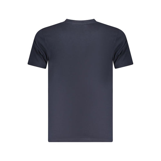 Cavalli Class Blue Cotton Men T-Shirt CA-36704-L